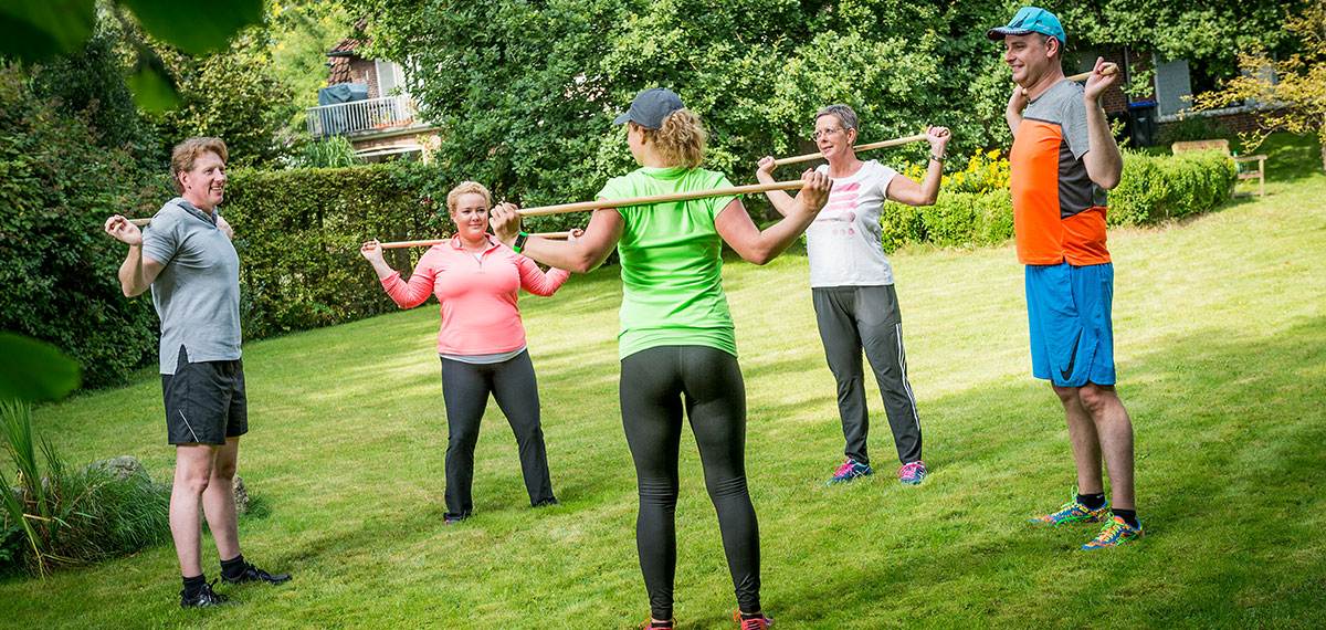 Gruppen-Training mit motivierten Teilnehmern
